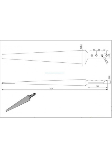 Kanat Seti - 107 cm 3'lü Beyaz Kanat Seti Ø2,10M