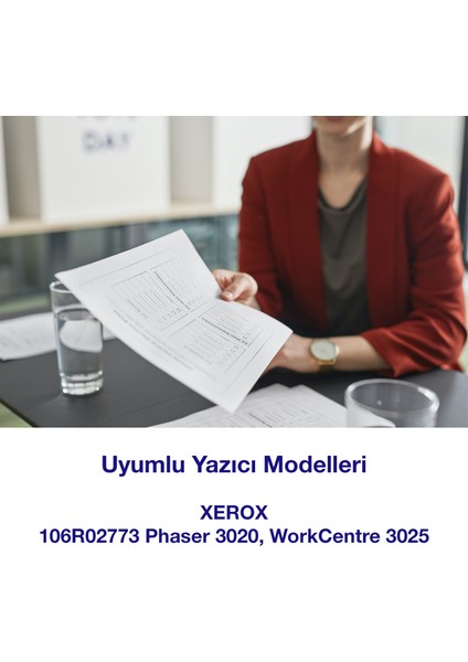 Xerox 3020 3025 (1.5k) Sayfa Verimli Muadil Toner (Siyah)