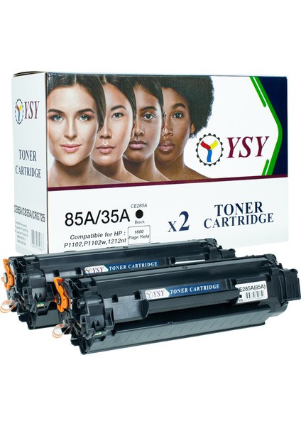 Hp CE285A P1505 M1132  Muadil Toner 1 Kutuda 2 Toner (Çipli)