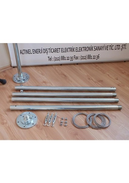 Direk Seti 4 Metre - Rüzgar Türbini Için 15 kg Taşıma Kapasiteli fırsatları