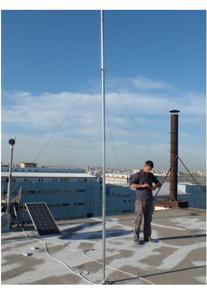 Direk Seti 4 Metre - Rüzgar Türbini Için 40 kg Taşıma Kapasiteli