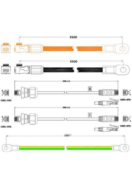 FC0048-100 Akü Denetleme Bms, Taban, Kablolar, Force L1 Için