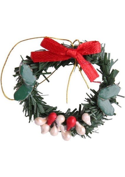 1/12 Dollhouse Noel Minyatür Dekorasyon Çelenk 8 Adet (Yurt Dışından) modelleri