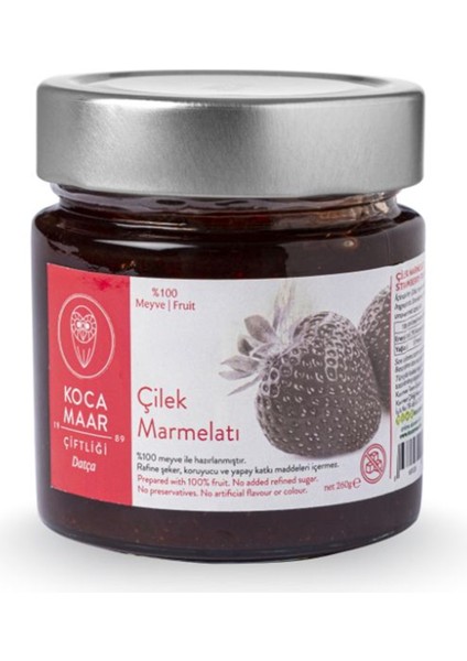 Şeker İlavesiz Çilek Marmelatı 260 Gr