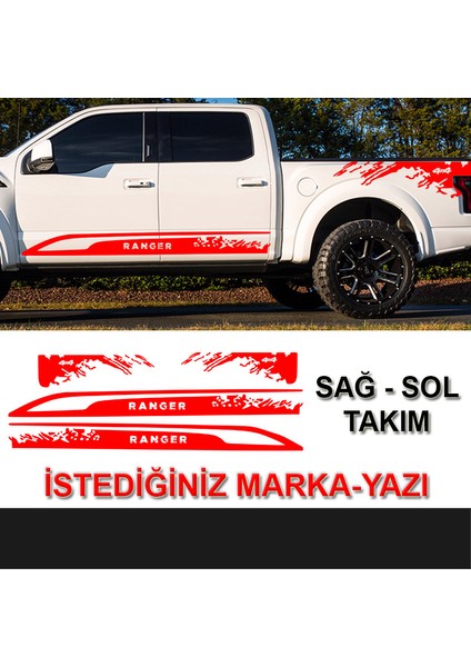 Kişiye Özel Pick Up Off Road 4x4 Oto STICKER-S1848