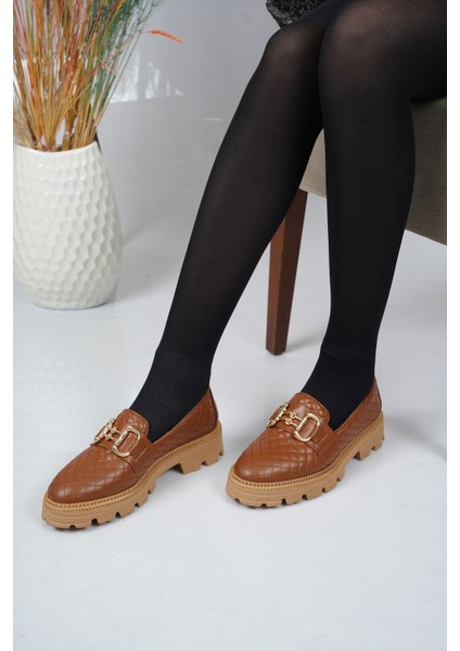 Deri Taba Kadın Casual Ayakkabı 231127102