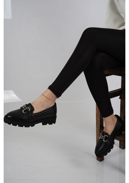 Deri Siyah Kadın Casual Ayakkabı 231127102 modelleri
