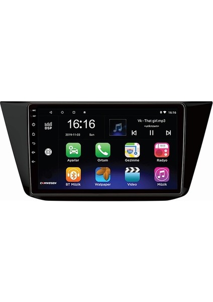Volkswagen Tiguan 2017 Android Multimedya Araca Özel