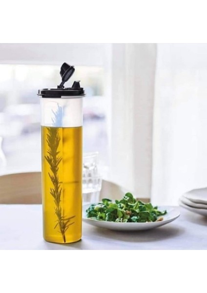 Oval Zeytinyağlık 1.1 Litre Siyah Yağlık Sosluk Hsgl
