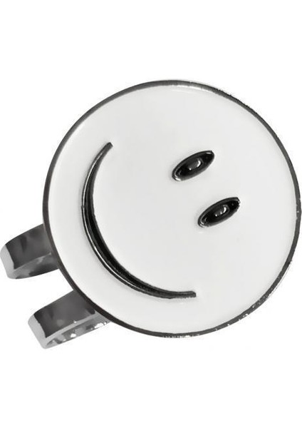 10XWHITE Gülümseme Ball Marker Şapka Klipli Golf Aksesuarları 10 Adet (Yurt Dışından)