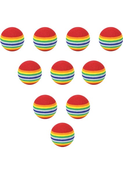 2x 10PCS Gökkuşağı Yumuşak Köpük Sünger Golf Topları Salıncak Uygulaması 35MM 2 Adet (Yurt Dışından) modelleri