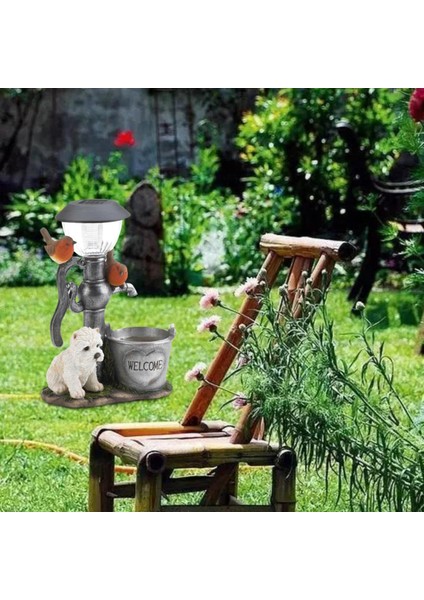 Hayvan Heykelcik Güneş Enerjili Süsleme Dayanıklı Ev Taşınma Koleksiyonlu Köpek (Yurt Dışından) fırsatları