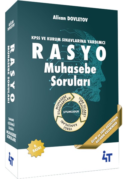 4t Yayınları KPSS A Grubu Rasyo Muhasebe Soruları Çözümlü - Alican Dovletov 8. Baskı 2023