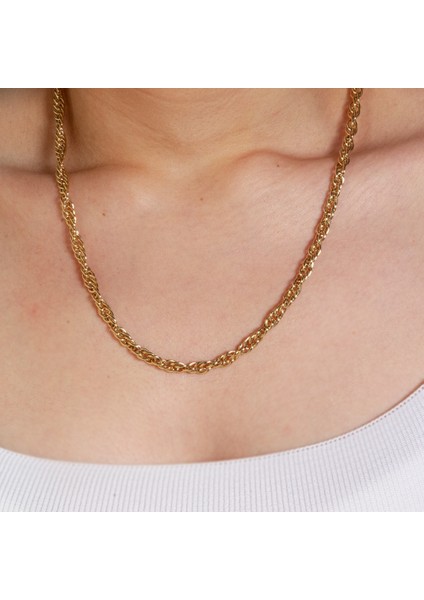 Adil Idil Kuyumculuk Halka Sıralı Burgu Zincir