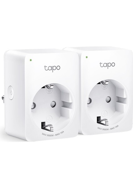 Tapo P110(2-pack), Mini Akıllı Wi-Fi Soketi, Enerji İzleme, Amazon Alexa ve Google Home ile Çalışır, Uzaktan Kontrol, Cihaz Paylaşımı, Hub Gerekmez