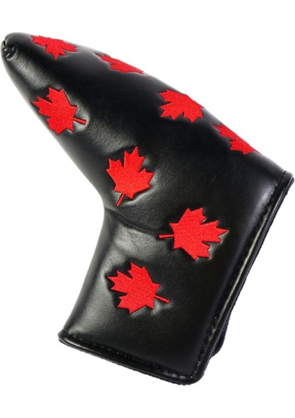 Su Geçirmez Golf Atıcı Kapağı Koruyucu Koruyucu Pu Deri Akçaağaç Yaprağı 17X12CM (Yurt Dışından)