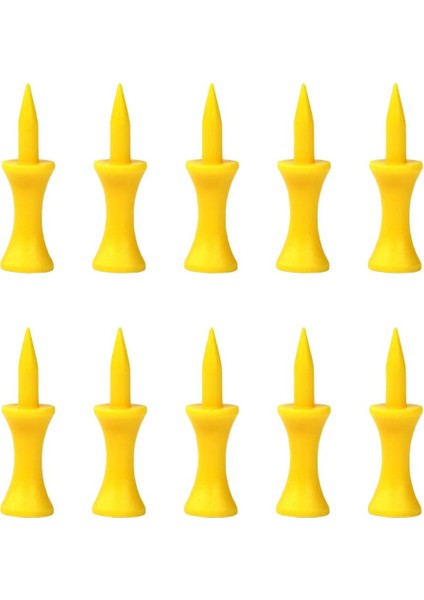 10 Parça/paket Dayanıklı Mini Golf Tees Aksesuarları 37/43/51/57/43MM Sarı (Yurt Dışından) fırsatları