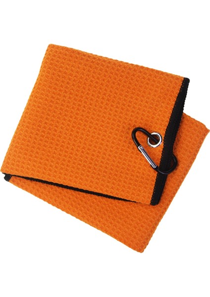 Hafif Golf Havlu Mikrofiber Kanca Yumuşak Havlu Spor Fitness Aksesuarları Turuncu (Yurt Dışından) fiyatları