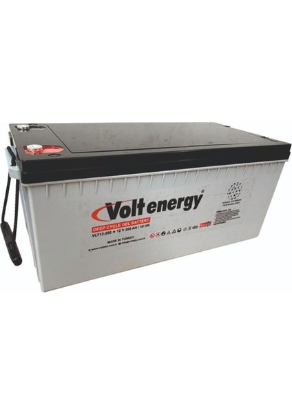 12 V 200 Ah Jel Akü Deep Cycle Nanocarbon(Üretim Tarihi:2024)