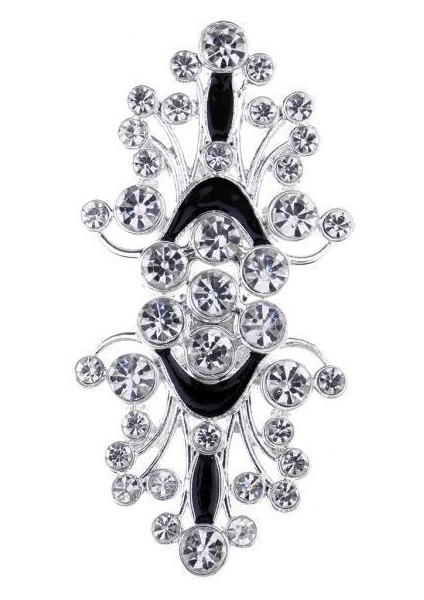 2xdiy Rhinestone Kristal Toka Düğün Düğün Partisi Dekor 2 Parça (Yurt Dışından)