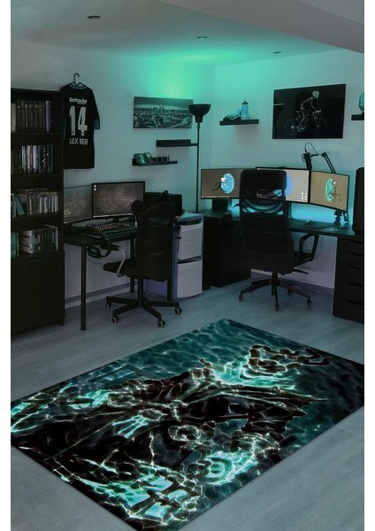 Thresh Dokuma Tabanlı Yıkanabilir Gamer Halısı