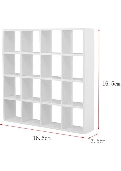 Minyatür Ahşap Depolama Rafı Raf Organizatör Standı 12. Bebek Evi Süsü Beyaz2 (Yurt Dışından)