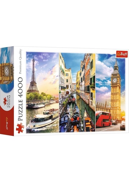 Trefl Trip Around Europe 4000 Parça Puzzle fiyatları