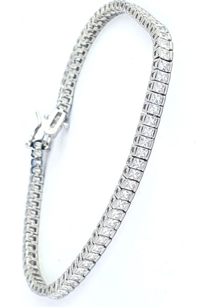 Baget Zirkon Taşlı 925ayar Gümüş Su Yolu Bileklik fiyatları