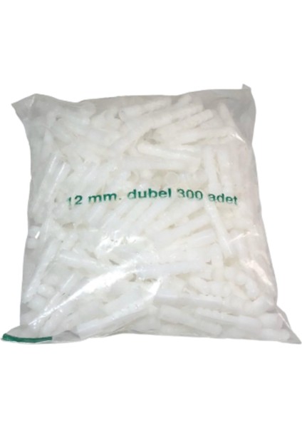 12 mm Plastik Dübel 100 Adet