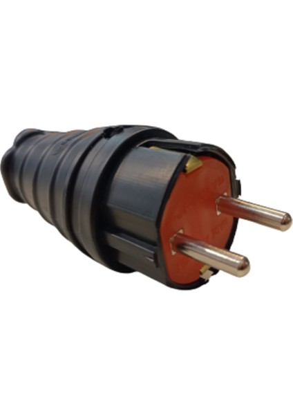 1X16 Kauçuk Erkek Fiş Düz