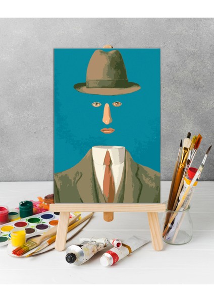 Sayılarla Boyama Seti-Rene Magritte - Baucis Landscape