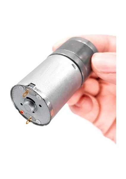 Roba 24V 620RPM JGA25-370 Redüktörlü Dc Motor Metal Dişli Yüksek Tork Kuvvet 25MM Robot Oyuncak