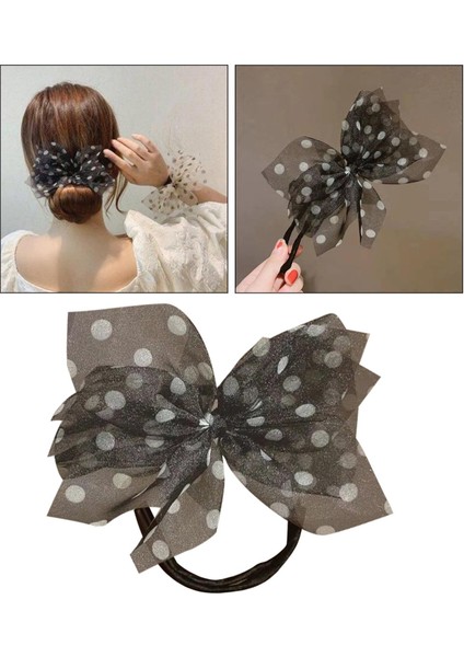 Salon Saç Bantları Şifon Yay Dotları Saç Çubuğu 2 Pcs (Yurt Dışından) fırsatları