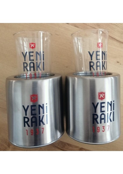 Sanat Taciri Yeni Rakı 1937 Serisi 2 Adet Rakı Bardağı ve 2 Adet Ehlikeyf