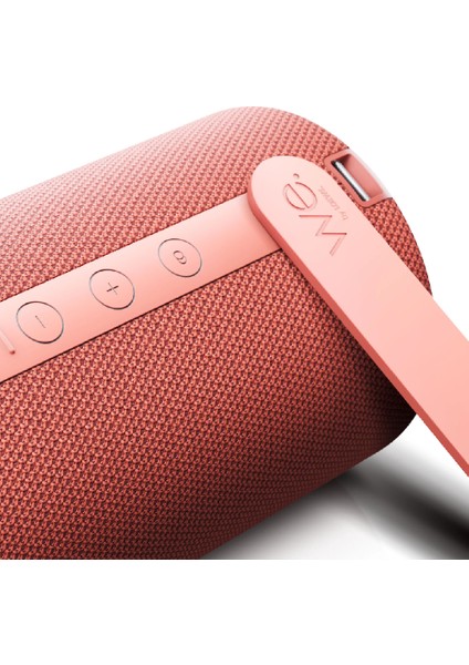 We. Hear 2 Coral Red Suya Toza Dayanıklı Bluetooth Hoparlör