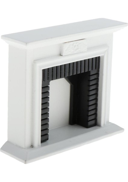 1pc 3D Bebek Evi Mobilya 1:12 Ölçekli Oda Minyatürleri Beyaz Şömine El Sanatları Beyaz2 (Yurt Dışından) modelleri