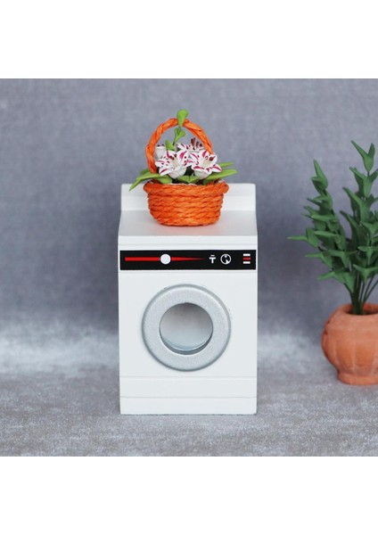 1:12 Çamaşır Makinesi Dollhouse Aksesuarları Çocuk Oyuncak Minyatür Dollhouse (Yurt Dışından) fırsatları