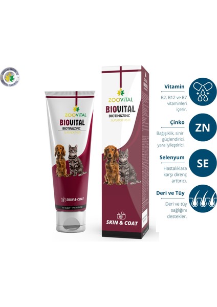 Biovital Paste 100 gr Biotin Çinko Deri Tüy Desteği + Multivital Dog 100 gr Vitamin Desteği