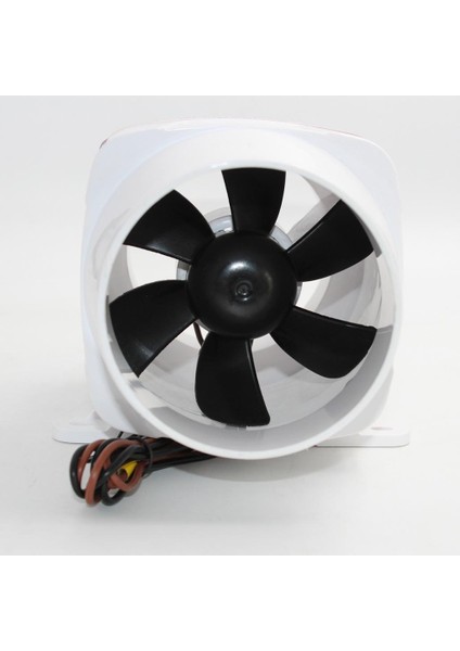 4" 12V 270CFM Beyaz Deniz Teknesi Sides Hava Üfleyici Sessiz Beyaz (Yurt Dışından)