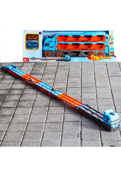 Oyuncak Taşıyıcı Tır Dev Boy 200 cm Uzunluk 2 Adet Araba