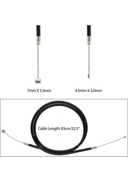 47CC 49CC Aksesuarlar İçin 22 mm. Twist Grottle Kablo Kavrama Siyah (Yurt Dışından)