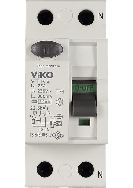 Kaçak Akım Rölesi 2x80A 300mA VTR2-80300 fiyatları