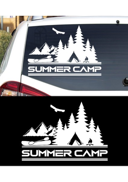 Yazı Tercihli, Yaz Kapı Sticker, Kamp Karavan STICKER-S1743