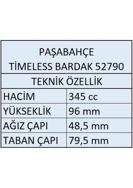 Timeless Viski Bardak 12 Adet 345CC 52790 fırsatları