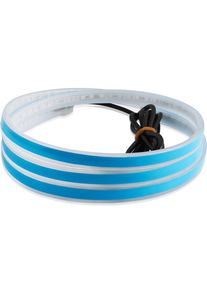 Araba Hood Araba Motor Kapağı Dekorasyonu Araç Parçaları Için Esnek 150CM Mavi Işık (Yurt Dışından)