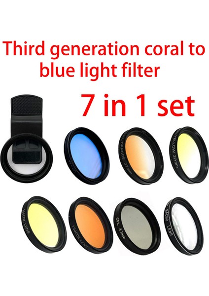 Mercan Lens Filtre Kitleri Mezun Renk Filtresi Telefon Dalış Lens Kiti Taşınabilir 10X10X5CM B (Yurt Dışından) fiyatları
