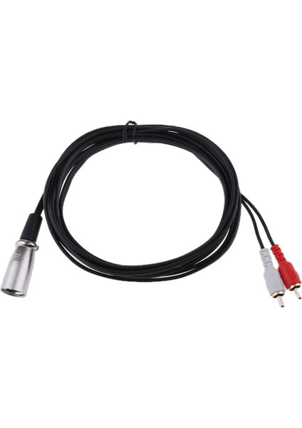 Xlr Y Sonrter Yama Kablosu 1 Xlr Erkek - 2 Rca Erkek Fiş (Yurt Dışından)