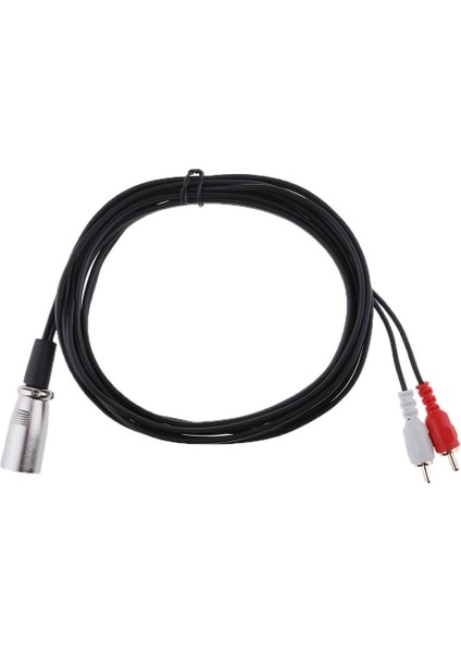 Xlr Y Sonrter Yama Kablosu 1 Xlr Erkek - 2 Rca Erkek Fiş (Yurt Dışından)