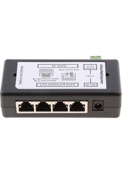 4 Poe Ports Anahtarı 12-48V Pasif Güç Kaynağı Modülü Ethernet Üzerinden (Yurt Dışından)