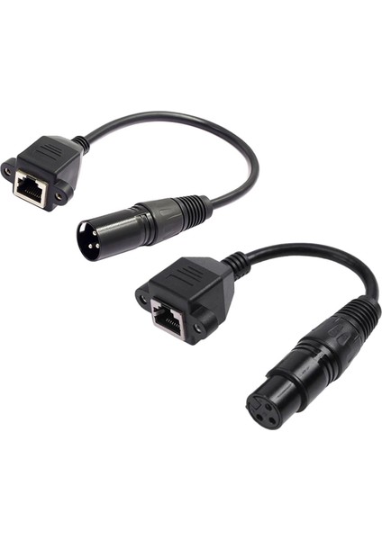 1paır 3 Pın Xlr - Rj 45 Erkek Kadın Adaptör Kabloları Dmx Con Denetleyicisi (Yurt Dışından)